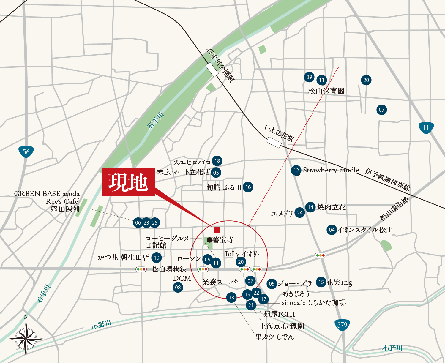 ロケーションマップ（商業施設）